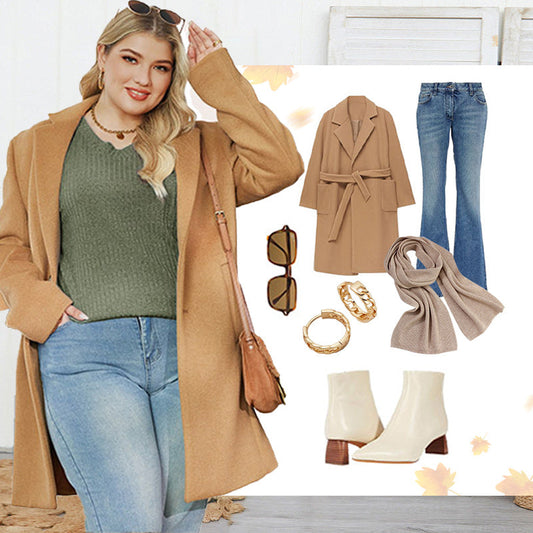 🔥Damen-Pullover mit V-Ausschnitt und langen Ärmeln in Uni-Farbe