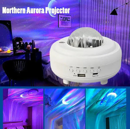 🌌🌌50% RABATT JETZT!✨Nordlichtprojektor🔮🔮360° Farbwechsel mit Sternenhimmel-Effekt für eine Magische Atmosphäre zu Hause✨