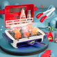 🍖✨ BBQ-Grill-Spielset für Kinder – Realistische Rauch- und Soundeffekte mit 8 Spielzeug-Lebensmitteln für fantasievolles Spielen 🎵👧🧑