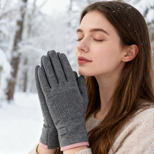 Winddichte, warme Handschuhe mit Touchscreen-Funktion und rutschfestem Griff