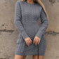 💎✨ Jetzt im Trend – Damen Strickkleid mit Zopfmuster – elegant