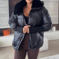📢📢60 % RABATT !!!🔥Stylische Damen-Pufferjacke mit Kunstfell-Kragen