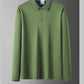 Herren einfarbiges Business-Casual-Oberteil mit Kragen