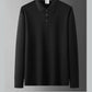 Herren einfarbiges Business-Casual-Oberteil mit Kragen