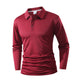 Herren einfarbiges Business-Casual-Oberteil mit Kragen