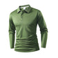 Herren einfarbiges Business-Casual-Oberteil mit Kragen