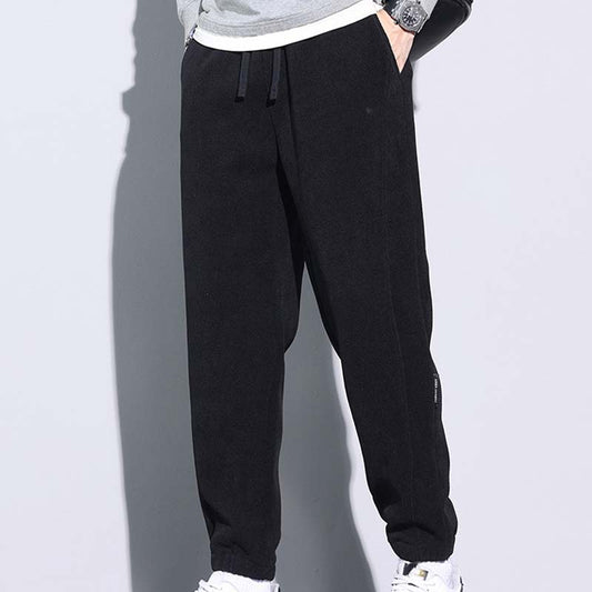 🔈🔈60% Rabatt🔥Herrenhose aus Cord mit verjüngtem Schnitt, Kordelzug und Taschen