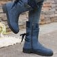 Elegante Damenstiefel in mittlerer Wadenlänge mit kuscheligem Strickbund🔥Kauf 2 Artikel versandkostenfrei🔥
