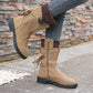 Elegante Damenstiefel in mittlerer Wadenlänge mit kuscheligem Strickbund🔥Kauf 2 Artikel versandkostenfrei🔥
