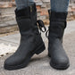 Elegante Damenstiefel in mittlerer Wadenlänge mit kuscheligem Strickbund🔥Kauf 2 Artikel versandkostenfrei🔥