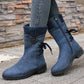 Elegante Damenstiefel in mittlerer Wadenlänge mit kuscheligem Strickbund🔥Kauf 2 Artikel versandkostenfrei🔥