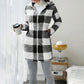 Women's Plaid Zip-Up Hooded Jacket