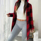 Women's Plaid Zip-Up Hooded Jacket