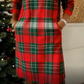【S-5XL】👗Kleid für Damen mit Tartanmuster und langen Ärmeln