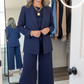 Damen Anzug (3-teilig) mit Blazer, weiter Hose und Top🔥Kostenloser Versand
