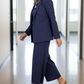 Damen Anzug (3-teilig) mit Blazer, weiter Hose und Top🔥Kostenloser Versand