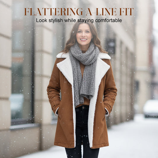 Schicke, warme Damenjacke mit Reverskragen🔥Kostenloser Versand🔥