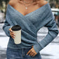 🔥Black Friday Sale: 49% Rabatt🔥 Elegantes, lässiges Stricktop mit V-Ausschnitt für Damen🚀Versandkostenfrei