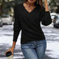 🔥Black Friday Sale: 49% Rabatt🔥 Elegantes, lässiges Stricktop mit V-Ausschnitt für Damen🚀Versandkostenfrei