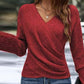 🔥Black Friday Sale: 49% Rabatt🔥 Elegantes, lässiges Stricktop mit V-Ausschnitt für Damen🚀Versandkostenfrei
