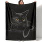 📢📢55% RABATT!!! 🎅Verstärkte Ultra-Warme Bettdecke mit Schwarz Katze Motiv für die Bettkante