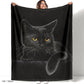 📢📢55% RABATT!!! 🎅Verstärkte Ultra-Warme Bettdecke mit Schwarz Katze Motiv für die Bettkante