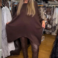 Asymmetrisches locker geschnittenes Sweatshirt & einfarbige Hose (Zweiteiler)🔥Kostenloser Versand🔥