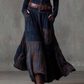Vintage-Kleid mit Stehkragen und Knöpfen🔥Kostenloser Versand