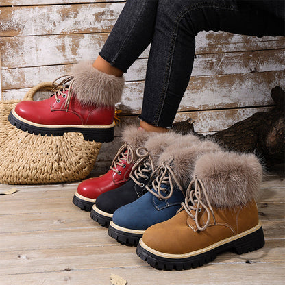 Damen-Winter-Schnürstiefeletten🔥Kostenloser Versand🔥