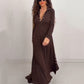 Damen-Maxikleid aus Strick mit ausgestelltem Schnitt🔥Kauf 2 Artikel versandkostenfrei