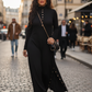 Damen-Maxikleid aus Strick mit ausgestelltem Schnitt🔥Kauf 2 Artikel versandkostenfrei