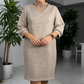 Women’s Sparkle Tunic 3/4 Sleeve Knee-Length Dress