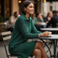 Kurz-A-Linien-Kleid mit funkelndem Revers für Damen🔥Kauf 2 Artikel versandkostenfrei