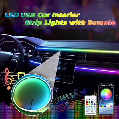 LED-USB-Innenbeleuchtung fürs Auto mit Fernbedienung