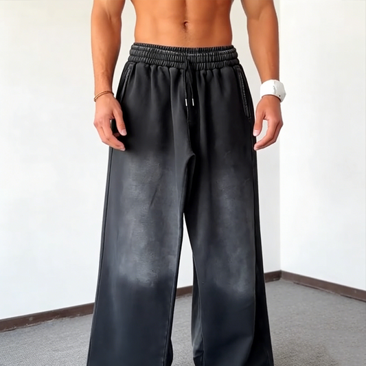 Herren-Freizeithose mit weitem Bein und Kordelzug🔥Kauf 2 Artikel versandkostenfrei