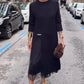Elegantes Strick-Midikleid für Damen mit Seitenschlitz🔥Kauf 2 Artikel versandkostenfrei