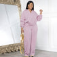 🔥🔥Räumungsverkauf✨✨Damen Sweatshirt Set V-Ausschnitt Langarm Jogginganzug Baumwolle Freizeit Homeoffice
