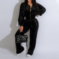 Kurzes Sweatshirt- und Hosen-Set für Damen🔥Kauf 2 Artikel versandkostenfrei