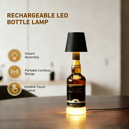 🎉✨ Upcycling-Flaschenlampe (Kabellos): Bewahre deine Lieblingsflasche & schone die Umwelt – von langweilig zu gemütlich!deine Lieblingsflasche & schone die Umwelt – von langweilig zu gemütlich!