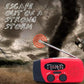 ⚡ Solar-Kurbel Notfallradio mit 7 Tage Akku Powerbank USB und LED-Lampe für Stromausfall und Camping. 🌧️