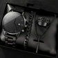 Dreiteiliges Geschenkset für Herren: Uhr + Halskette + Armband