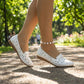 Damen-Loafer mit Blumenmuster, durchbrochen und atmungsaktiv