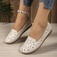 Damen-Loafer mit Blumenmuster, durchbrochen und atmungsaktiv