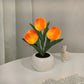 🌷LED-Tulpenlampe, simuliertes Tulpen-Nachtlicht mit Vase, Tischlampe, Dekoration, geeignet für Zuhause, Wohnzimmer, Tischdekoration✨