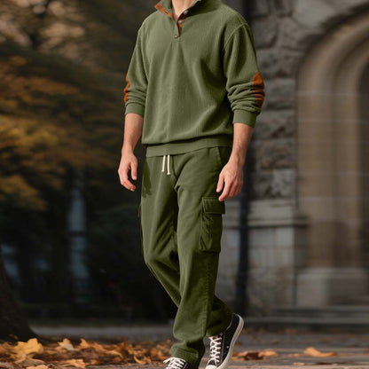 🔥Hot Sale Offers-Men’s Trendy Pullover and Cargo Pants 2-Piece Set🔥Kauf 2 Artikel versandkostenfrei🔥