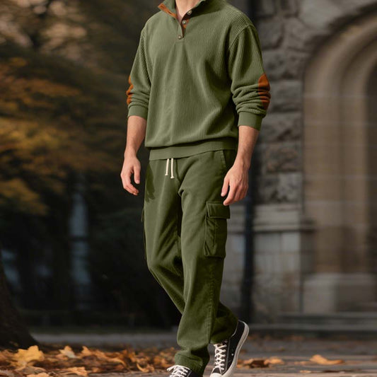 🔥Hot Sale Offers-Men’s Trendy Pullover and Cargo Pants 2-Piece Set🔥Kauf 2 Artikel versandkostenfrei🔥