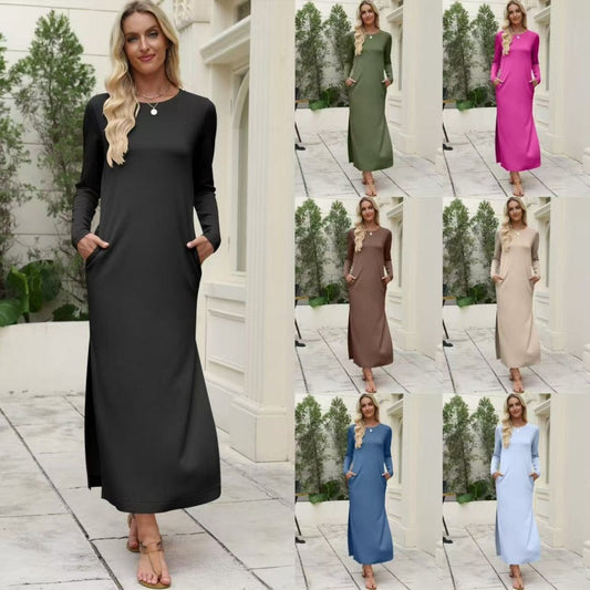 Langärmliges T-Shirt-Kleid für Damen🔥Kauf 2 Artikel versandkostenfrei🔥