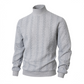 Men's Fashion Mock Neck Sweater with Cable Knit