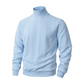 Men's Fashion Mock Neck Sweater with Cable Knit