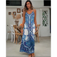 ⏳🔥2026 Hot Sale🎁Women’s Retro Print V-Neck Sleeveless Maxi Dress🔥Kauf 2 Artikel versandkostenfrei